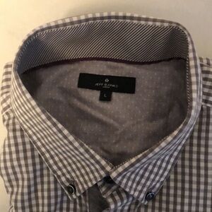 Jeff Banks checked short sleeve button up shirt